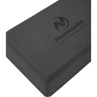 Блок для йоги ZDK черный, 2шт, 23x15x8см, 180г ZDKblock7.5/black