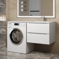 Тумба над стиральной машиной uperwood Tanos 60 см, подвесная, белый 291020260