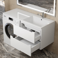 Тумба над стиральной машиной uperwood Tanos 60 см, подвесная, белый 291020260