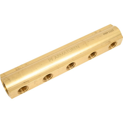 Коллектор PROFACTOR латунный? двусторонний в/в 1" х 5 вых 1/2"вн PF MF 260.5
