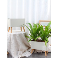 Умный цветочный горшок с автополивом Green Helper прямоугольный GZ504