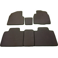 Ковры в салон автомобиля Eva Smart mitsubishi dion правый руль 2000 - 2005 эва сота коричневые c черной окантовкой 2079-A6B5-S
