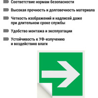 Знак "Направляющая стрелка" TDM ELECTRIC 150х150мм, в упаковке 10 штук SQ0817-0044