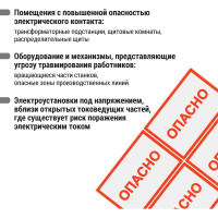 Символ "Опасно" 52х72мм, в упаковке 20 штук TDM ELECTRIC SQ0817-0020