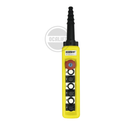 Пульт управления 6 кнопок, 1 скорость, стоп, ключ, IP65 OCALIFT XАC-A6713Y