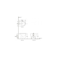 Напольный унитаз Aquanet Cetus 2.0 F с сидением, приставной, с Rimless 00243540