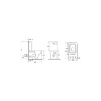 Бачок для напольного унитаза Aquanet Tavr 2.0 C2 слив 4.5/3 л, подключение снизу 00243543