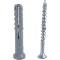 Дюбель-гвоздь Госкреп 6х40 мм, потайная манжета, полипропилен, 200 шт., большой пластиковый контейнер, 1000 мл 4-0011980