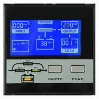 Источник бесперебойного питания HIDEN EXPERT 3 kVA/2,7 kW, 8хАКБ внешние, 96В, ЗУ 8А UDC9203H-RT