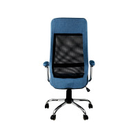 Кресло руководителя Helmi hl-e41 stylish, ткань/сетка, синяя/голубая 318581