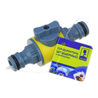 Соединитель штуцерный с вентилем, 8.5x4x3см, пластик Inbloom 169-014