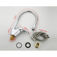 Смеситель для кухни D-Lin с гибким изливом, хром D150362-Q