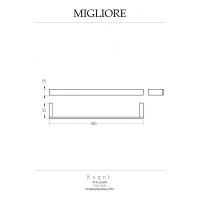 Полотенцедержатель Migliore KVANT 58см, золото 30240