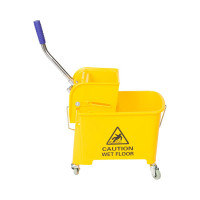 Уборочная тележка Luscan Professional мини, с отжимом, 20 л, 63x27x67 см, желтая 1650255