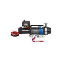 Электрическая лебёдка Runva 12V 9500 lbs 4350 кг влагозащищенная, комбин. роспуск, синт. трос EWB9500MAX-Q-SSRMAC