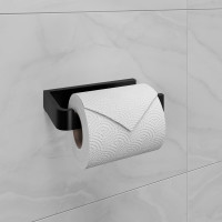 Держатель для туалетной бумаги Lemark SMOOTH LINE открытый, черный 9722008
