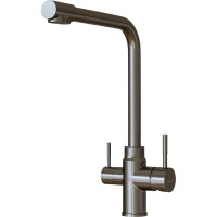 Смеситель для кухни MIXLINE 35k MLSS-0320BL подкл.к фильтру, черный графит 553820