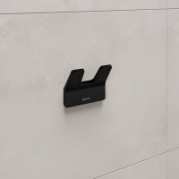 Крючок двойной для полотенец Lemark SMOOTH LINE чёрный 9712005