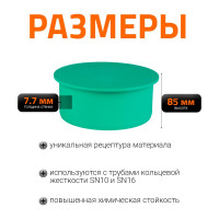 Заглушка ливневой канализации Ostendorf 200 мм 777620