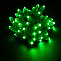 Гирлянда MAKSILED Светодиодный пиксель 50 шт, 9 мм, 1 LED, 12 В, 0.13 Вт, IP66, зеленый ML-1PIX-5G-LP-SFF-N
