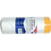 Плёнка укрывная с малярной лентой, прозрачная, 1.8х20 м DeltaRoll CB441820
