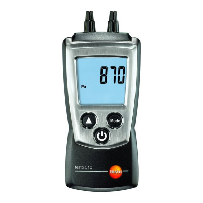 Testo Манометр дифференциальный 510 с соединительными шлангами с поверкой по каналу дифференциального давления 0563 0510П