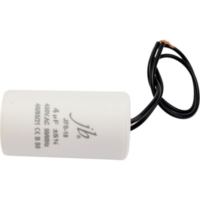 JB Capacitors 4мкФ, 450В, 35x65, JFS-18 (гибкие выводы), Конденсатор пусковой JFS18A6405J000000B-97