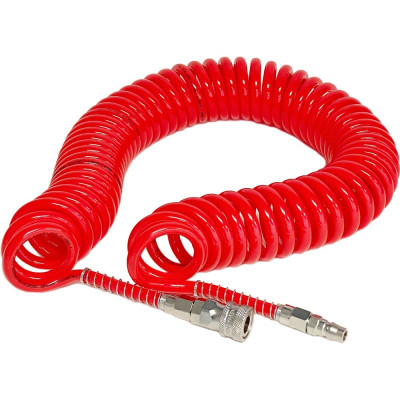 CDC Pneumatics Шланг спиральный с БРС 0850 - 10 м. UC 0850-10C RED
