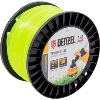 Denzel Леска для триммера квадрат, 2,4мм х 175м, на DIN катушке FLEX CORD// 96292