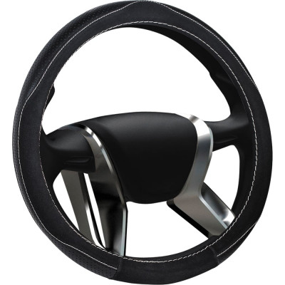 Оплетка руля AZARD Senator Alaska M замша черная OPLS1001