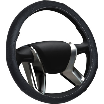 Оплетка на руль SENATOR Texas кожаная, M, 38 см, черный OPLS0901