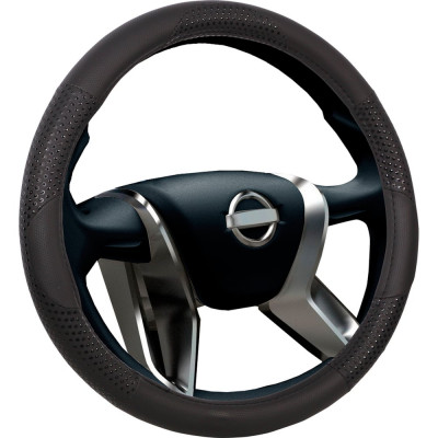 Оплетка на руль VOIN REPTILE экокожа, M d=38см, черный OPLV0701