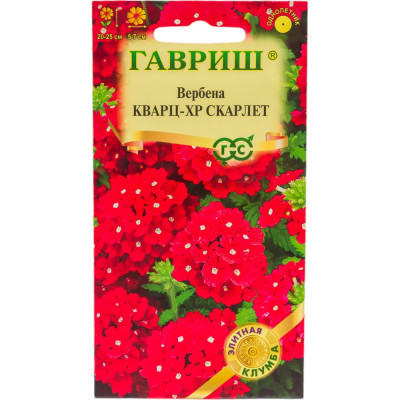 ГАВРИШ Вербена Кварц XP Скарлет, гибридная 4 шт. серия Элитная клумба 1071857136