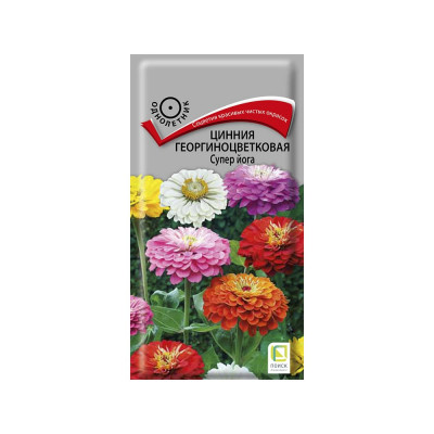 Агрохолдинг ПОИСК Цинния георгиноцветковая Супер йога 0,4гр ОИ 825607