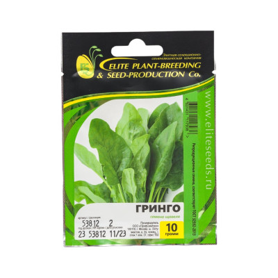 ELITE PLANT-BREEDING & SEED PRODUCTION Co. Гринго семена щавеля 10 г ЭС мини 1999945060