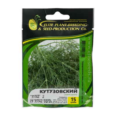 ELITE PLANT-BREEDING & SEED PRODUCTION Co. Кутузовский семена укропа 15 г ЭС мини 1026995214