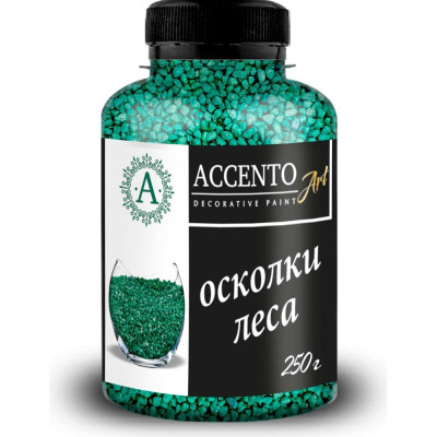 AccentO ART Камни декоративные 1,8-2,8мм Осколки леса, 0,25кг 32868