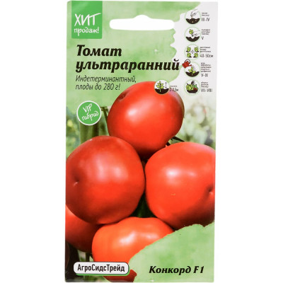 Агросидстрейд Томат Конкорд F1 ультраранний 5 шт АСТ 121397