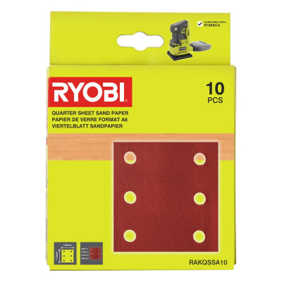 Ryobi Набор шлифлистов RAKQSSA10 5132004448