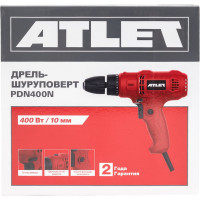 ATLET Дрель-шуруповерт PDN400N