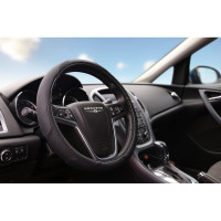 Оплетка на руль SENATOR Texas кожаная, M, 38 см, черный OPLS0901