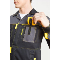 Костюм СОЮЗСПЕЦОДЕЖДА Профессионал-2 GEN черный/графит/желтый, р.60-62, рост 182-188 2000000096681