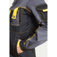 Костюм СОЮЗСПЕЦОДЕЖДА Профессионал-2 GEN черный/графит/желтый, р.60-62, рост 182-188 2000000096681