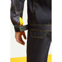 Костюм СОЮЗСПЕЦОДЕЖДА Профессионал-2 GEN черный/графит/желтый, р.60-62, рост 182-188 2000000096681