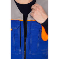 Жилет СОЮЗСПЕЦОДЕЖДА Профессионал васильковый/светло-серый, р. 56-58, рост 170-176 2000000061122