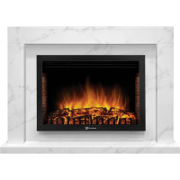 Портал Firelight Simple 25 белый мрамор НС-1283399