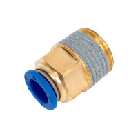 Фитинг 10 мм с наружной металлической резьбой R1/2" CDC Pneumatics PC 1004