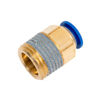 Фитинг 10 мм с наружной металлической резьбой R1/2" CDC Pneumatics PC 1004