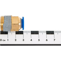 Фитинг 10 мм с наружной металлической резьбой R1/2" CDC Pneumatics PC 1004