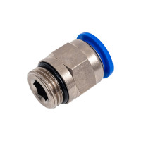 Фитинг 16 мм с наружной металлической резьбой G1/2" CDC Pneumatics PC 16G04